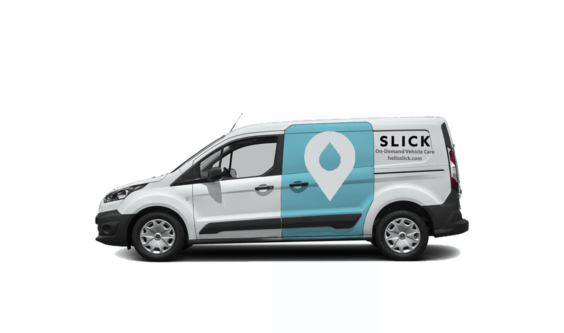 Slick-branded detail van